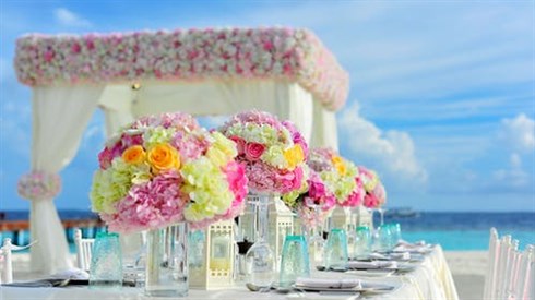 חופה. פרחים. חתונה