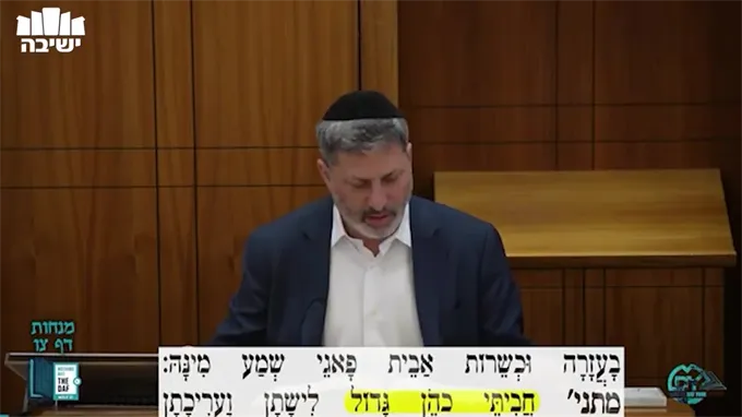 Daf Yomi Menachot Daf 96