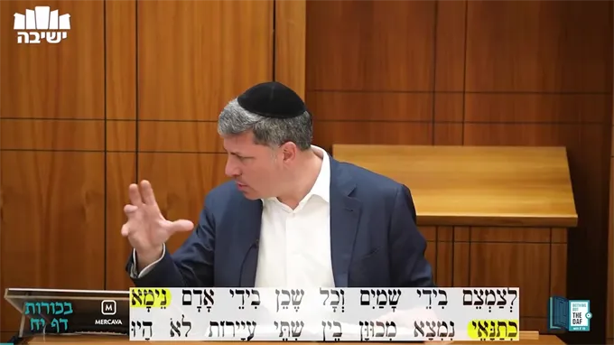 Daf Yomi Bechoros Daf 18