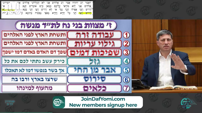 Daf Yomi Sanhedrin Daf 57