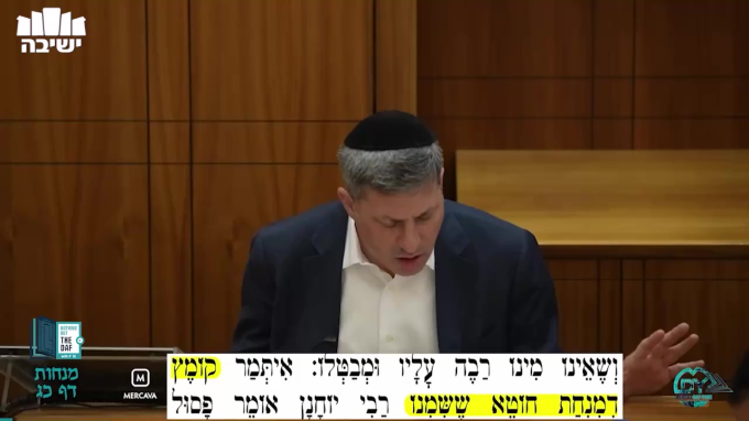 Daf Yomi Menachot Daf 23