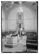 פנים בית הכנסת החורבה בין השנים 1934-1939, מאוסף ספריית הקונגרסה - מקור: ויקיפדיה, העלה לאתר: יעקב 135 